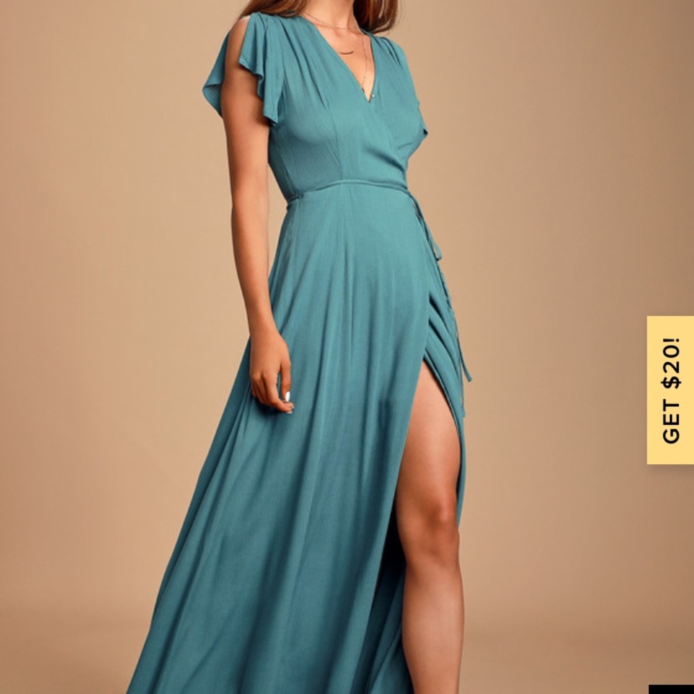 LuLus wrap maxi dress